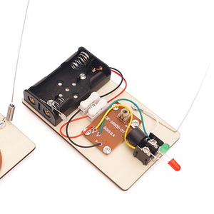 Hacer su propio juguete, juego de telégrafo para niños, <span class=keywords><strong>kit</strong></span> electrónico artesanal con materiales de madera de alta calidad - Product Image 3