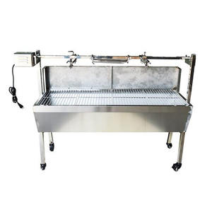 Girarrosto <span class=keywords><strong>3</strong></span> In 1 In acciaio inox tacchino senza fumo carbone Offset fumatore barbecue Grill fumatore - Product Image 4