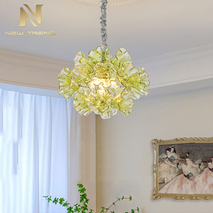 Lampada a Sospensione LED in Vetro di Murano Stile Italiano Creativa a Forma di Fiore per Ristorante Moderno Soggiorno Hotel Villa - Product Image 4