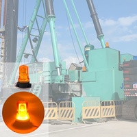 Lampu Peringatan Amber Flash Beacon DC 10-110V IP65 5W 50000h Penutup ABS Lampu Keselamatan Aksesoris Kendaraan Forklift dan Teknik