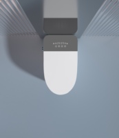WC intelligent allongé au design moderne, à poser au sol, avec chasse d'eau par siphon, en céramique, sortie S ou P, siège chauffant, télécommande incluse, forme carrée