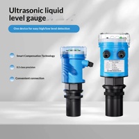 Transmetteur de niveau à ultrasons, précision classe 05, protection IP68, mesure de liquides, anti-interférence intelligent, affichage sur site