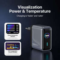 Chargeur mural pour téléphone portable KYT 160w Ai Smart Usb Type c Gan avec écran