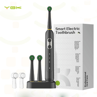 Cepillo de Dientes Eléctrico Recargable a Prueba de Agua IPX7 para Adultos, Rotación Oscilante, Carga Inductiva LED, Suave, para Uso Doméstico