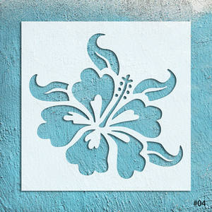 Pochoir <span class=keywords><strong>de</strong></span> fleurs <span class=keywords><strong>de</strong></span> <span class=keywords><strong>tournesol</strong></span> Rose, modèle <span class=keywords><strong>de</strong></span> <span class=keywords><strong>dessin</strong></span> <span class=keywords><strong>de</strong></span> feuilles, peinture réutilisable, pour peinture sur toile murale en bois - Product Image 2