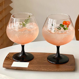 Verres noirs à brandy français gobelet à <span class=keywords><strong>vin</strong></span> <span class=keywords><strong>blanc</strong></span> court <span class=keywords><strong>vin</strong></span> rouge 700ml verre pour mariage - Product Image 5
