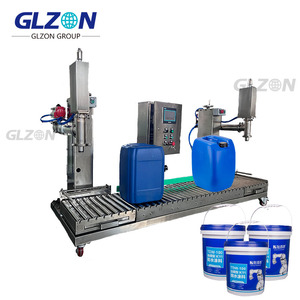 Machine de remplissage semi-automatique pour jerricans de 5L, <span class=keywords><strong>20L</strong></span>, 25L |   Peinture à l'huile, solvant, diluant, agent de remplissage, ligne de finition |   Résine époxy liquide chimique de remplissage - Product Image 5