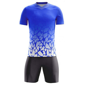 Conjunto de Uniforme de Fútbol Personalizable para Hombre, Transpirable, de Poliéster, Cuello en V, para Verano, Kits de Fútbol OEM - Product Image 1