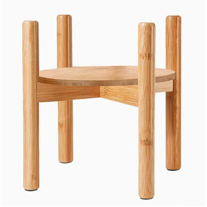 Bamboo <b>Bottle</b> <b>Rack</b> Round Standing Type 1 Tier Kitchen <b>Storage</b> Holder Beverage Organizer - Product Image 1