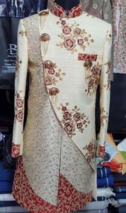 Elegante y último ATIYALIBAS INDIAN & PAKISTAN MEN SHERWANI en lana/seda de talla grande para bodas y fiestas - Product Image 2