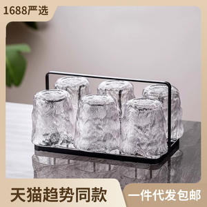 แก้วแกะสลักลายธารน้ำแข็ง ขนาด 10 ออนซ์ แก้วใสสำหรับน้ำ ไวน์ กาแฟ ชา ชุดของขวัญสำหรับงานเลี้ยง - Product Image 5