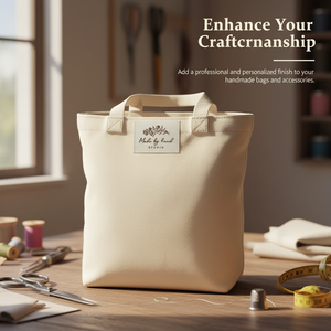 Étiquettes cousues lavables en non-tissé écologiques avec logo de marque personnalisé pour sacs/chaussures/vêtements - Luxe durable - Product Image 4