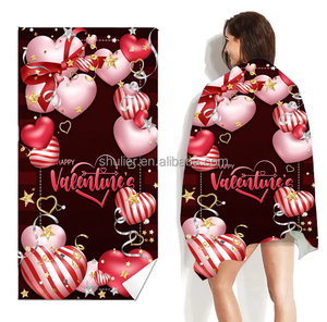 Toallas de Baño para Niños de Secado Rápido con Diseño de Dibujos Animados, el Mejor Regalo para el Día de San Valentín - Product Image 1