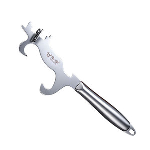 Yu Jian Multi Function Stainless Steel Can <b>Opener</b> Heavy Duty Universal Large Opening 290mm Irregular Shape - Product Image 1