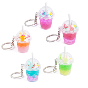 Al por mayor: Llaveros de figuritas de té Mile de imitación, artesanías de comida de plástico, exhibidores de botellas de acrílico, escaparates de tiendas de postres, fotografía - Product Image 1