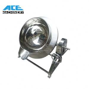 Chaudière à vapeur inclinable électrique Ace 200 Lt 50L 200L 300L Atau avec mélangeur double et hachoir - Product Image 1