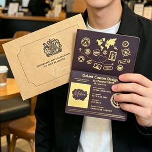Passeport de film personnalisé en carton gaufré, thème cinéma, pour cosplay, vente en gros - Product Image 5