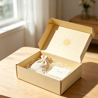 Boîte d'expédition en carton ondulé kraft personnalisée, boîte pliante type avion, impression de logo personnalisée à l'intérieur, emballage cadeau