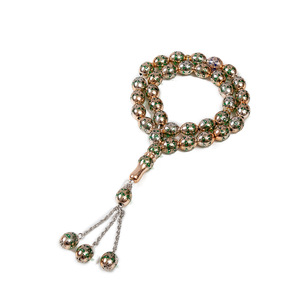 Nouveauté : Tasbih en cristal feuille d'érable, 33 perles laser, pour la prière musulmane, nouveau design, accessoires ethniques - Product Image 4