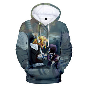 Vendita calda giappone <span class=keywords><strong>Anime</strong></span> <span class=keywords><strong>Demon</strong></span> <span class=keywords><strong>Slayer</strong></span> Pullover donna felpa con cappuccio Cartoon felpa ragazzi ragazze Cosplay Costume felpe con cappuccio felpe - Product Image 3