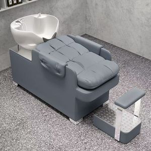 Sillón de Champú Portátil de Lujo Moderno con Lavabo de Cerámica para Salones de Belleza, Spa y Masajes - Muebles de Salón Duraderos - Product Image 2