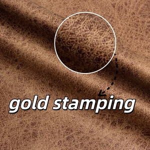 Qualité supérieure 100% Polyester tissé or estampage Ultra microfibre Faux daim tissu pour canapé chaise tapisserie d'<span class=keywords><strong>ameublement</strong></span> housse de siège - Product Image 2