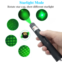 Pointeur Laser Haute Puissance 303 Étoiles Vert Pointeur Laser Bleu 450 nm Lumière Laser Rouge Verte