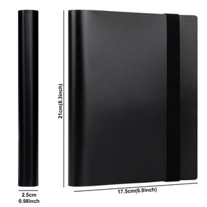Premium <b>Plastic</b> Trading Card Binder 4 <b>Pockets</b> Durable PVC/Cloth Cover Screw Binding for TCG Card Collections (Customizable Size) - Product Image 3