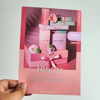 Impression personnalisée en papier couché Flyer Impression de brochures pour la publicité Activités à prix réduit Flyer pour le magasin de fleurs d'affaires