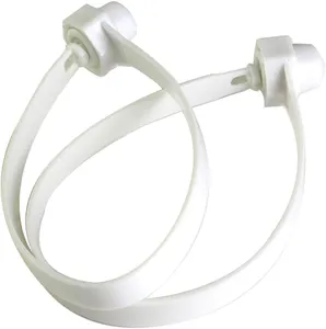 حلقة الأمان الدائرية المرقمة المخصصة البلاستيكية بيضاء