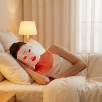 REDSKY 415nm 630nm 830nm Masker Wajah LED Silikon untuk Penggunaan di Rumah Terapi Cahaya Merah Portabel Aman