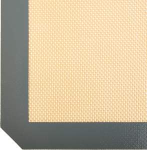 Tapis de <span class=keywords><strong>cuisson</strong></span> en <span class=keywords><strong>silicone</strong></span> antiadhésif pour usage alimentaire For Basics, modèle AOKE-8804, lot de 4, beige gris, rectangulaire, 16,5" x 11,6" - Product Image 2