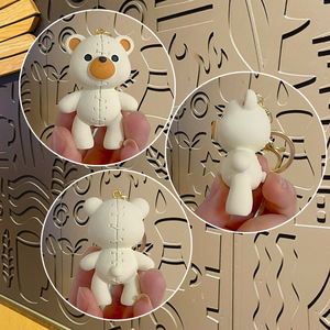 Llaveros de Oso de Goma PVC Kawaii Lindos con Forma 3D Creativa para Niños - Product Image 5