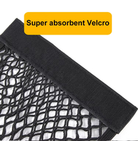 Filet de rangement noir en maille PP Tenghui C35 20x35cm pour coffre de voiture et dossier de siège de SUV avec support adhésif pour suspendre les marchandises
