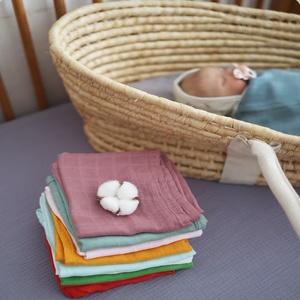 Cotone organico di bambù bambino 120x120cm neonato avvolge coperta mussola Swaddle <span class=keywords><strong>Wrap</strong></span> - Product Image 6