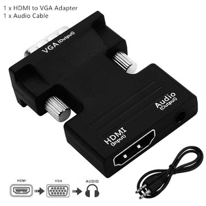 Adaptador HDMI a VGA con salida de audio de 3,5 mm para conexión a monitor de computadora - Product Image 3