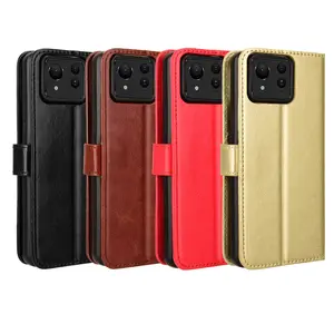 For Asus Zenfone 11 Ultra Wallet Case Card Holder, PU Leather Stand Magnetic Flip Mobile Phone Cover For Asus Zenfone 11 Ultra