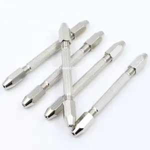 Jewelry Tools Double Chuck Watch Repair Tool Double-head Hexagonal Precision Manual Hand Drill Double Chuck Driller