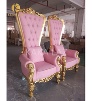 Fauteuil de pédicure spa de luxe rose, fauteuil trône de luxe pour pédicure