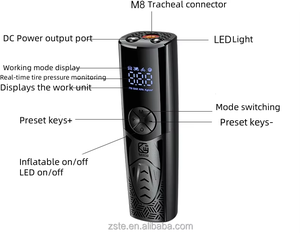 Compresseur d'air portable numérique rechargeable haute pression multifonctionnel Kewig pour voiture, pompe à air pour pneus - Product Image 6