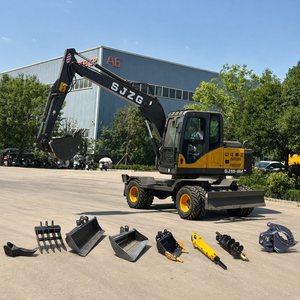 Machinerie de terrassement, excavatrices sur roues de <span class=keywords><strong>5</strong></span> tonnes, 8 tonnes, 9 tonnes, 10 tonnes pour la construction - Product Image 2