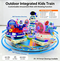 Train électrique sans rails pour enfants le plus populaire, alimenté par batterie, construction métallique, capacité 500 kg, pour usage domestique et parcs d'aventure
