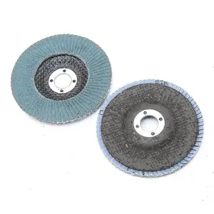 4" Premium Zirconia flap disc and flap disk glue for Rusting Removing Polishing Stainless Steel Metal