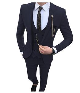 Trajes <span class=keywords><strong>de</strong></span> <span class=keywords><strong>Hombre</strong></span> a Medida <span class=keywords><strong>de</strong></span> 3 Piezas, Trajes <span class=keywords><strong>de</strong></span> Negocios Ajustados, Esmóquines <span class=keywords><strong>de</strong></span> Novio para Bodas (Blazer+Pantalones+Chaleco) - Product Image 5