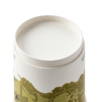 Tasse à thé en papier à double paroi de 10 oz avec thé vert en vrac et filtre intégré, logo personnalisé OEM pour le bureau et les voyages
