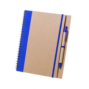 13*18 cm Personalized Logo Spiral Recycled Kraft Paper Business Notebook with Pen Set Eco-Friendly Office Gift Promotion - Product Image 5