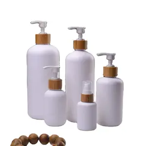 Schuine Schouder Pet Fles Cosmetische Bottelaar Met Pomp