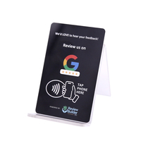Tarjeta NFC Personalizada para Reseñas de Google, Acceso Rápido a la URL, 13.56MHz, Etiqueta Inteligente RFID de PVC con Código QR para Seguimiento en Redes Sociales y Comentarios