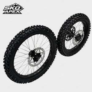 Jeu de roues en alliage d'aluminium <span class=keywords><strong>AX</strong></span> Sur-Ron Ultra Bee 21/18 pouces, rayons haute résistance, prêts à être fixés, adhérence tout-terrain, pièces de rechange Talaria - Product Image 4
