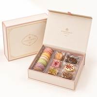 Boîte cadeau personnalisée pour pâtisseries et desserts, emballage rigide en papier de luxe pour macarons, gâteaux, confiseries, coffrets cadeaux